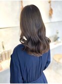 髪質改善　艶髪　ストレート　縮毛矯正　暗髪　韓国風　ロング