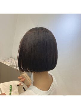 ジエクト ヴィシア(The Ect VIXIA) ミニボブ　縮毛　地毛風ストレート　髪質改善　大人ボブ