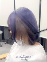 アンバランスオオサカ(UNBALANCE OSAKA)&nbsp;★ブルーバイオレット/インナーカラー/ハイトーン【JUNYA】