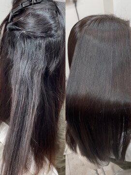 ボクノ 5号店 四天王寺前夕陽ヶ丘(bokuno) 髪質改善縮毛矯正 before after