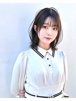 カシュカシュ 表参道(cache cache)&nbsp;薄め前髪顔まわりレイヤーシースルーぱっつん前髪おくれ毛