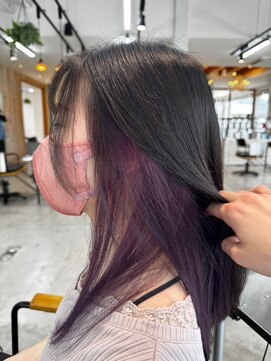 グランデュール 東静岡池田店(GRANDEUR) インナーカラーケアブリーチイヤリングカラーハイライトレイヤー