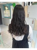 コテ巻き風パーマ