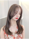 ナチュラル×上品なシアーブラウンヘア