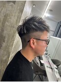 波巻きツイストスパイラルパーマ/フェザーパーマ/眉毛/メンズ