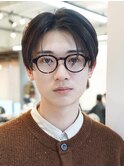 センターパート/黒髪/清潔感/刈り上げなし/20代/30代/リクルート