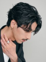 ニュアンスパーマセンターパートフェザーパーマカルマパーマ原宿
