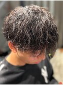 マッシュ×ツイストスパイラルパーマ