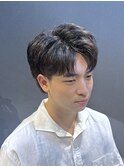 ビジネスツーブロックショートウルフ ナチュラルセンターパート