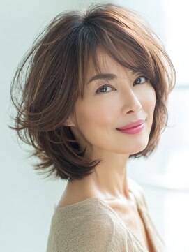 シャルマン 銀座(Charumante) 白髪染めハイライト×エアリーミディアム◎30代40代ふんわり