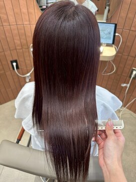 ヘアーザラブズラフズ オーガニカ 北九州(HAIR THE LOVES LAUGHS ORGANICA) レッドブラウン