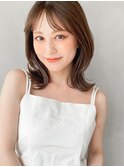 イヤリングカラー ボブ 大人かわいい フェザーバング