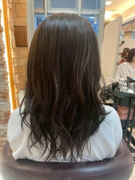 髪質改善/顔周りレイヤーカット/グレージュ[千葉/千葉駅]