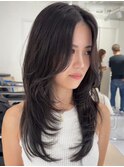 ブリーチハイライト髪質改善ダブルカラーレイヤーカット