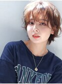 ゆるふわショート×ベージュ