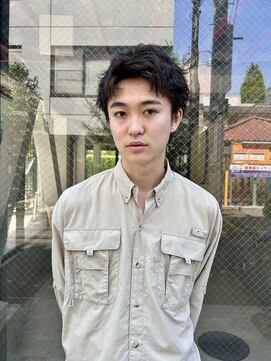 ヒュージ 表参道(huge) フェザーパーマ/ニュアンスパーマ/メンズカットパーマ/眉毛