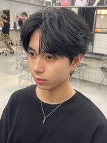 アンサー 渋谷(ANSWER)&nbsp;シースルーセンターパート毛流れフェザーパーマ髪質改善縮毛矯正