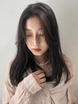 カポック 茗荷谷(KAPOK) 長めバングのセミロングヘア♪