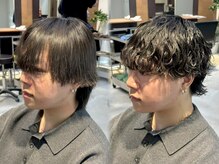 直毛で動きが出ない・ボリューム不足・セットがしづらいなどのメンズの髪の悩みをメンズパーマで解決！