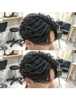 アイトーキョープラスシー 横浜(AI TOKYO+Sea) MEN’S横浜/センターパート/フェザーパーマ/毛流れパーマ/高島町