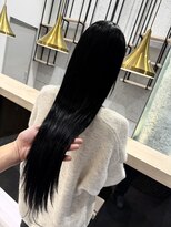 インプルーヴ アートスタイルヘアー(imProve Art style hair)&nbsp;韓国風ブラックカラー＆シールエクステスーパーロング♪
