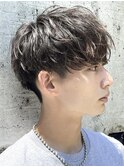 札幌メンズパーマルーズパーマシャドウパーマッシュウルフゆるめ