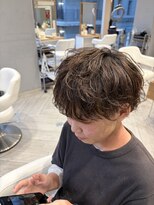 アヴァンス 広島本通店(AVANCE.) MEN’S HAIR/波巻きツイストスパイラル/リバースセンターパート