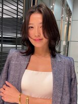 ロンド 銀座(Lond)&nbsp;☆春日☆ニュアンスウルフワンホンレイヤーダークブルーボブ16