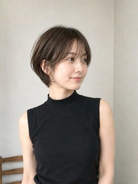 レセ 南柏店(Laissez) 大人可愛い丸みショート/耳掛けショート/ブリーチなしカラー