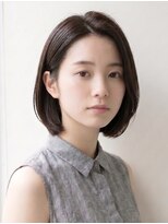 リビュー(re view) ワンレン/前髪なしボブ/大人ボブ/ナチュラルボブ/コンパクトボブ