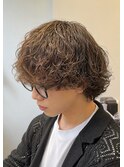 波巻きパーマ/眉毛カット/ツイスパ/波巻きスパイラル/メンズヘア