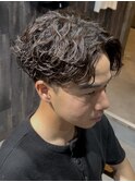 王道シャドウパーマ