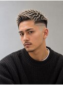 プラチナブロンド×フェード