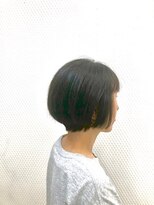 クオリス 上福岡店(QUALIS)&nbsp;ダークカラー/襟足スッキリ/小頭/小顔ショートグラボブ/40代50代