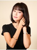 上品ナチュラルさらつやボブヘア