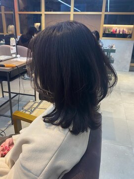 ザコーストバイネオリーブ 辻堂店(The coast by neolive) ネオウルフミディ　透明感暗髪