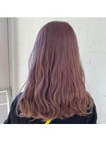 ラミ(L'ami)&nbsp;韓国風ゆるふわピンクベージュ/大人フェミニンミディ