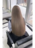透明感ミルクティーベージュ 心斎橋ダブルカラー