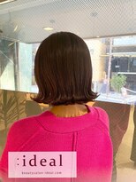アイディール(:ideal)&nbsp;外ハネボブでフェミニンに♪