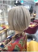 ホワイトベージュ☆ボブ