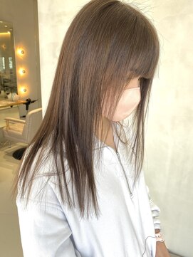 コード(Chord) 極細highlight、伸ばし中に抜群！うる艶ストレート［谷合