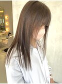 極細highlight、伸ばし中に抜群!うる艶ストレート[谷合