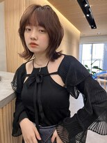 ロンドプロフィール 浦和(Lond profil)&nbsp;中川　前髪カット顔まわり似合わせ外ハネくびれレイヤーミディ