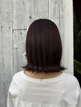 アン(Hair make un) ワインレッド