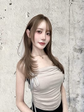 アディション 新宿(ADITION) 韓国カット/顔周りカット/韓国ヘア/ベージュカラー