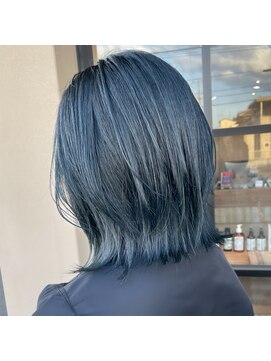 ミル(1001 mille) イルミナカラー/カラー/ブルーブラック/レイヤーボブ
