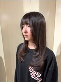 ロング顔まわりレイヤー