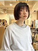 外国人風ボブ　顔まわりカット