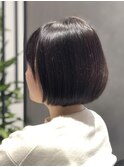 前上がりボブ/ミニボブ/あごラインボブ/アッシュブラウン