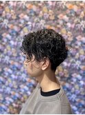 【メンズ・パーマ】センターパート